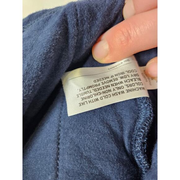 Duluth Trading Company Quilted Pullover Blue Large Pockets - Picture 9 of 10